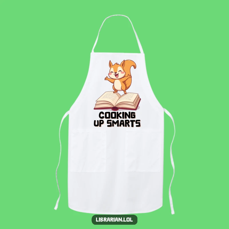 Funny Squirrel Dictionary Apron: Cook Up Some Joyful Literary Fun