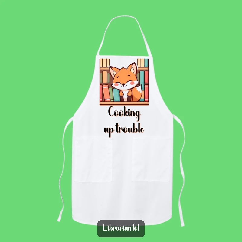Funny Fox Chef Apron: Mischievous Kitchen Fun, Perfect Funny Gift for Playful Cooks