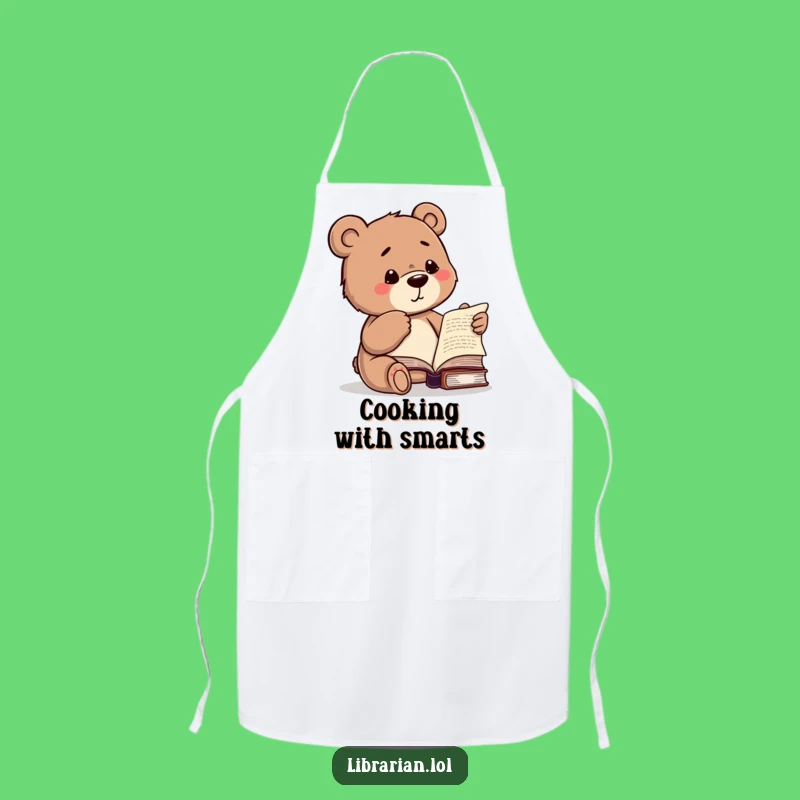 Funny Bear Knows Best Apron - Cook and Read with Humor