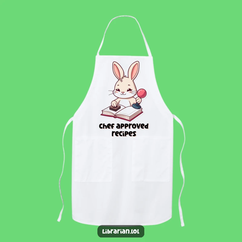 Funny Bunny Chef Apron: Organized Kitchen Fun, Perfect Funny Gift for Bakers