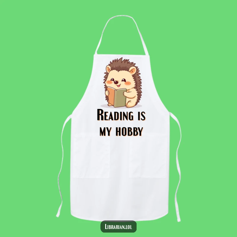Funny Hedgehog Chef Apron - Whimsical Kitchen Fun, Perfect Funny Gift