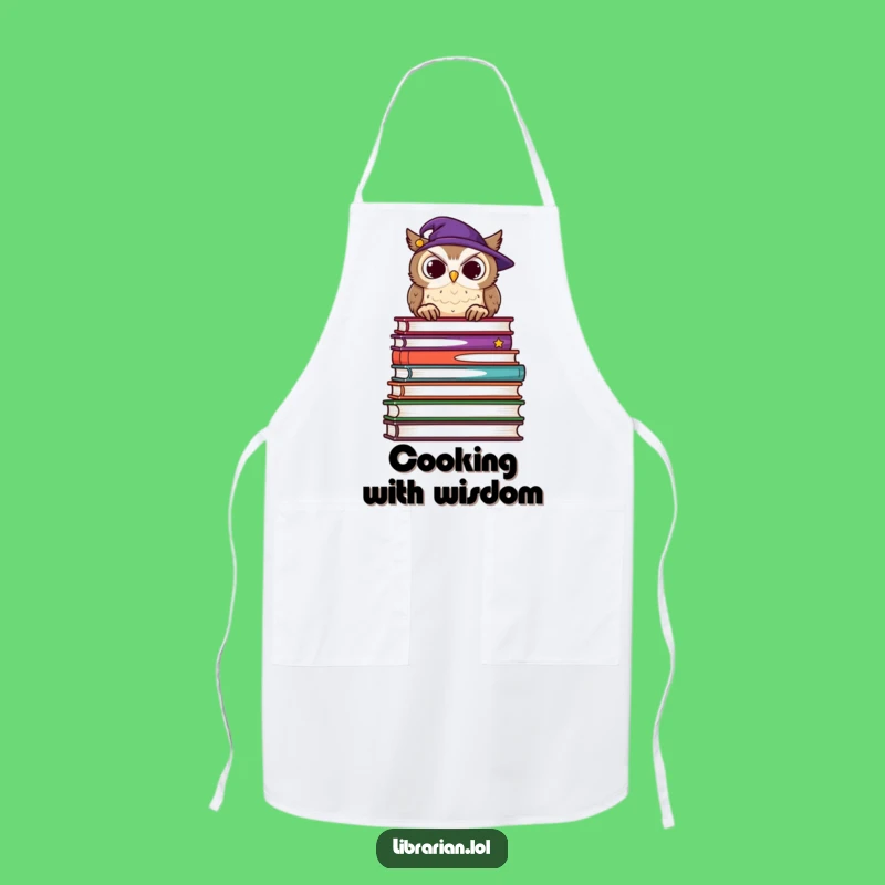 Funny Owl Professor Apron - Hilarious Kitchen Wear for Wise Cooks
