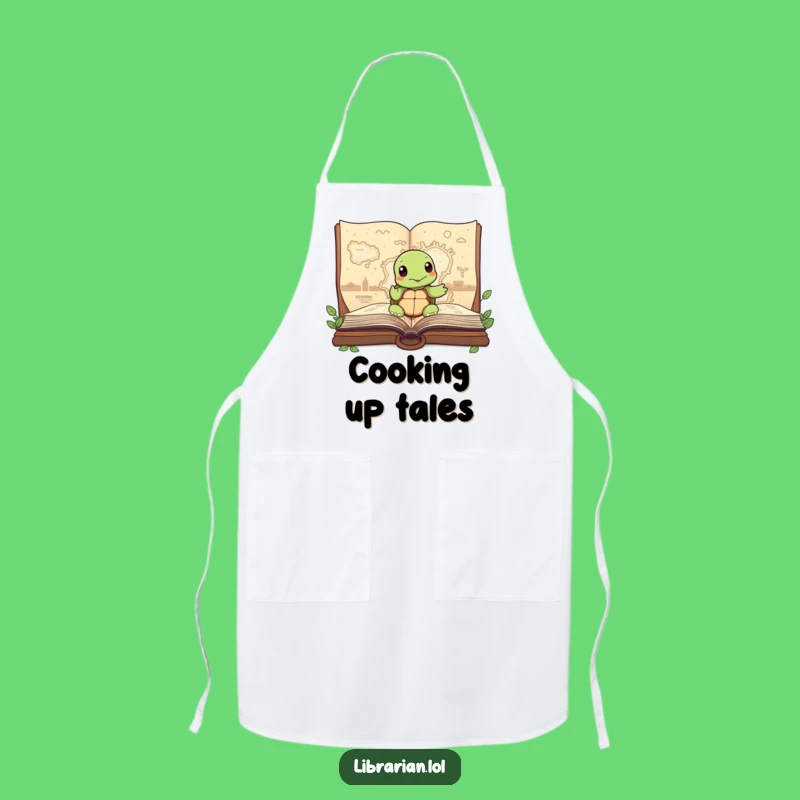 Funny Turtle Story Map Apron: Cook Up Adventures with Wise Charm