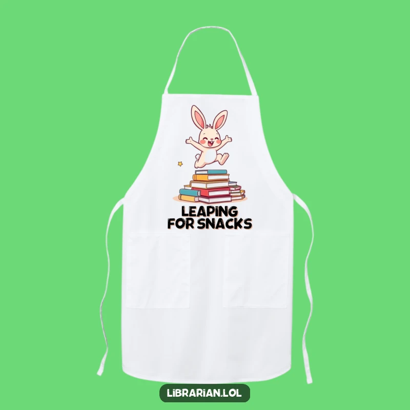 Funny Bunny Books Apron - Cook with Literary Flair and Fun