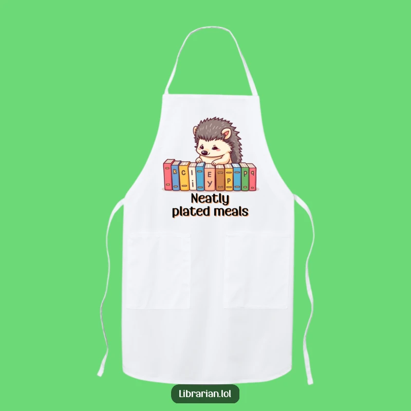 Funny Hedgehog Organizer Apron - Cook and Keep Things Tidy