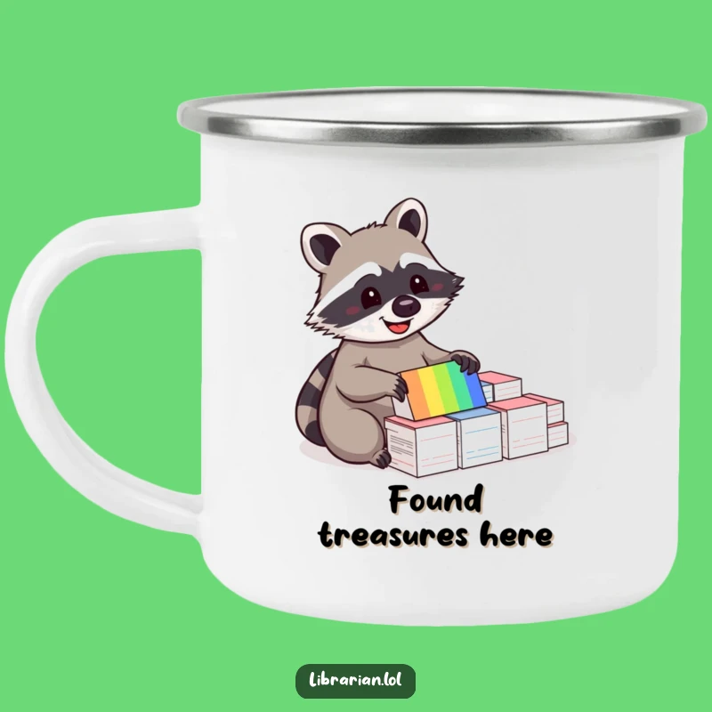 Durable Funny Raccoon Camping Mug - Organized Companion for Adventures