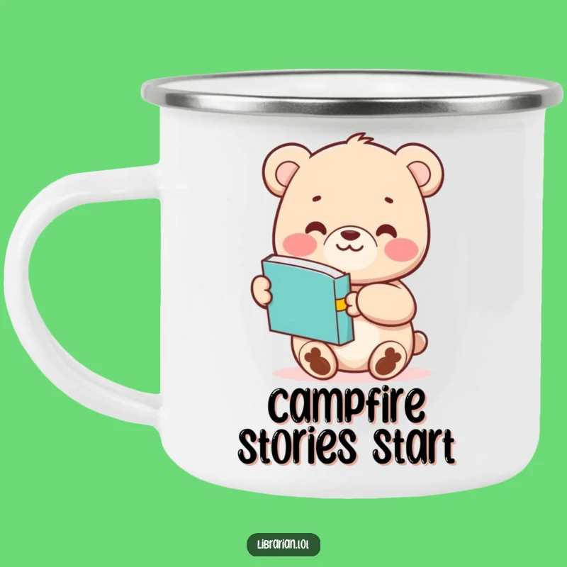 Funny Bear Cub Camping Mug - Durable Character Camp Cup Gift