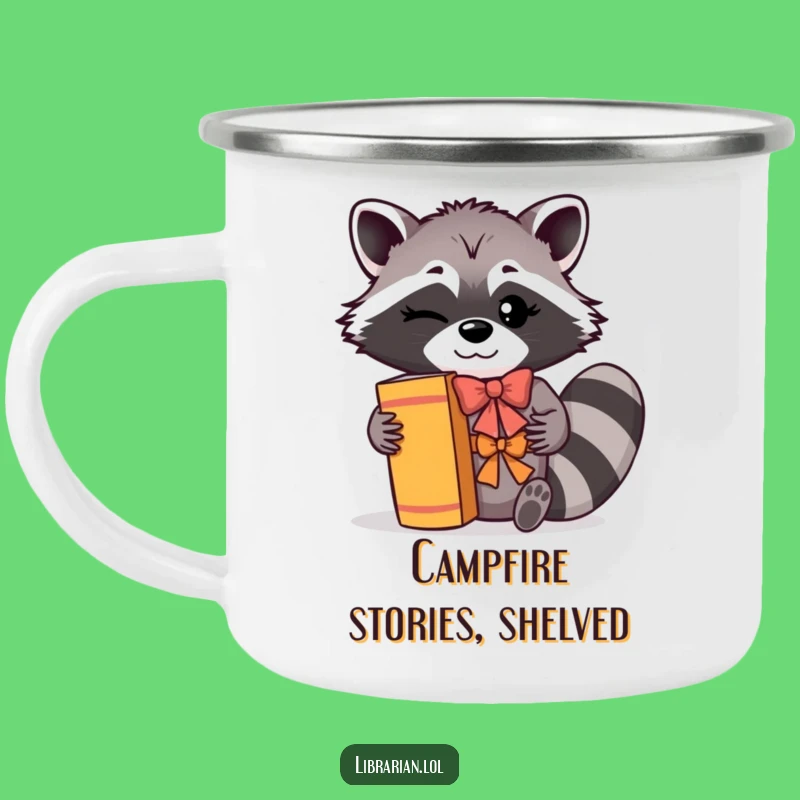 Funny Campfire Mug: Sip Stories with This Hilarious Racoon Book Lover's Gift
