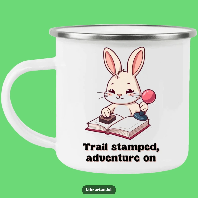 Funny Bunny Camping Mug: Durable & Organized, Perfect Funny Gift for Outdoor Planners