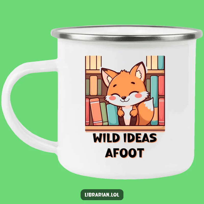 Funny Fox Camping Mug: Durable & Playful, Perfect Funny Gift for Trail Mischief