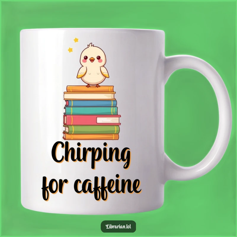 Funny Birdy Bookworm Mug - Cheerful Gift for Happy Readers