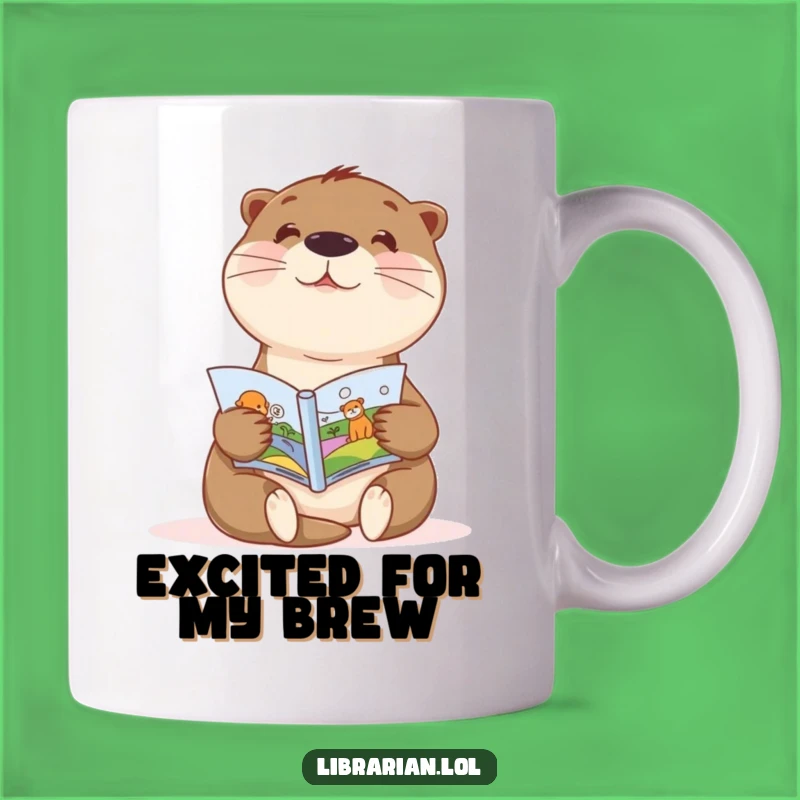 Funny Otter Storytime Mug - Joyful Gift for Young Readers