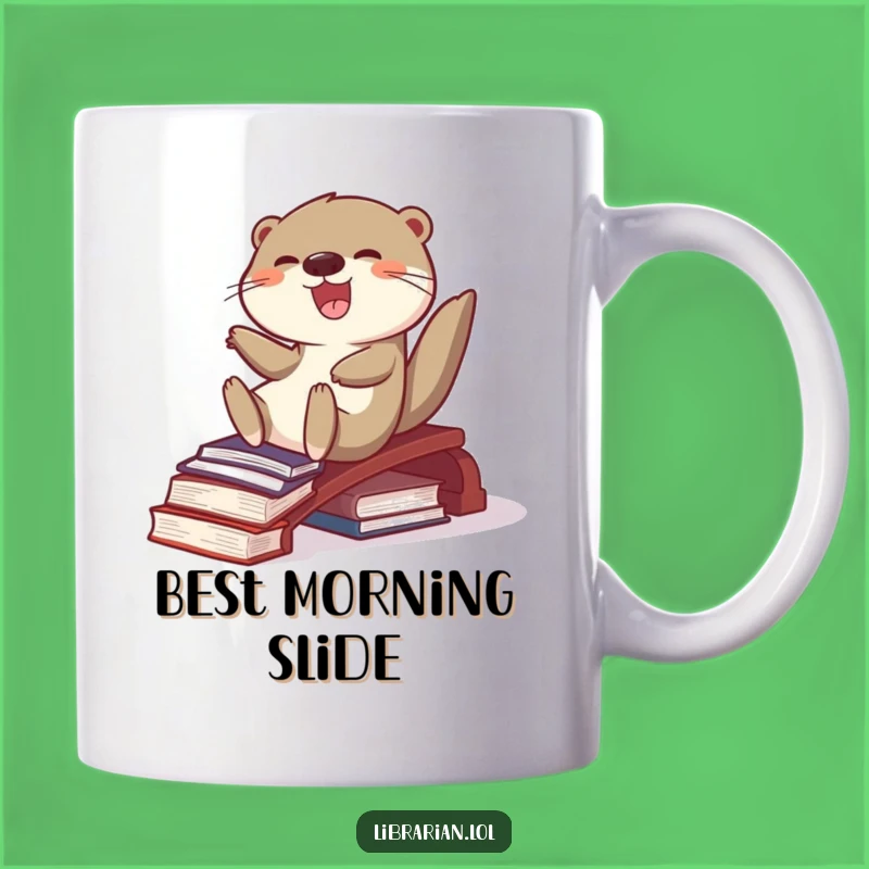 Funny Joyful Otter Mug - Hilarious Book Lover Gift for Otterly Delightful Mornings