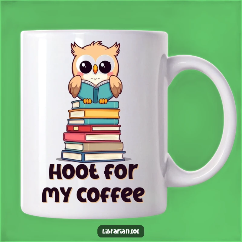 Funny Owl Librarian Mug: Wise and Hilarious Gift for Bookworms!