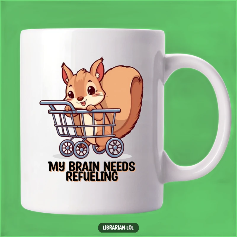 Funny Squirrel Reader Mug: Playful Bookworm Peeking, Perfect Funny Gift for Book Lovers