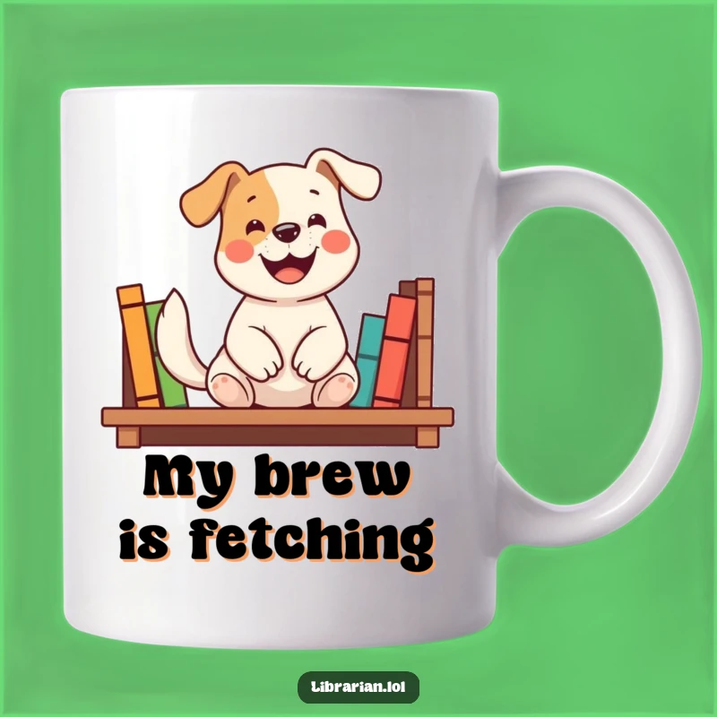 Funny Dog Bookshelf Mug: A Hilarious Gift for Bookworms and Dog Lovers