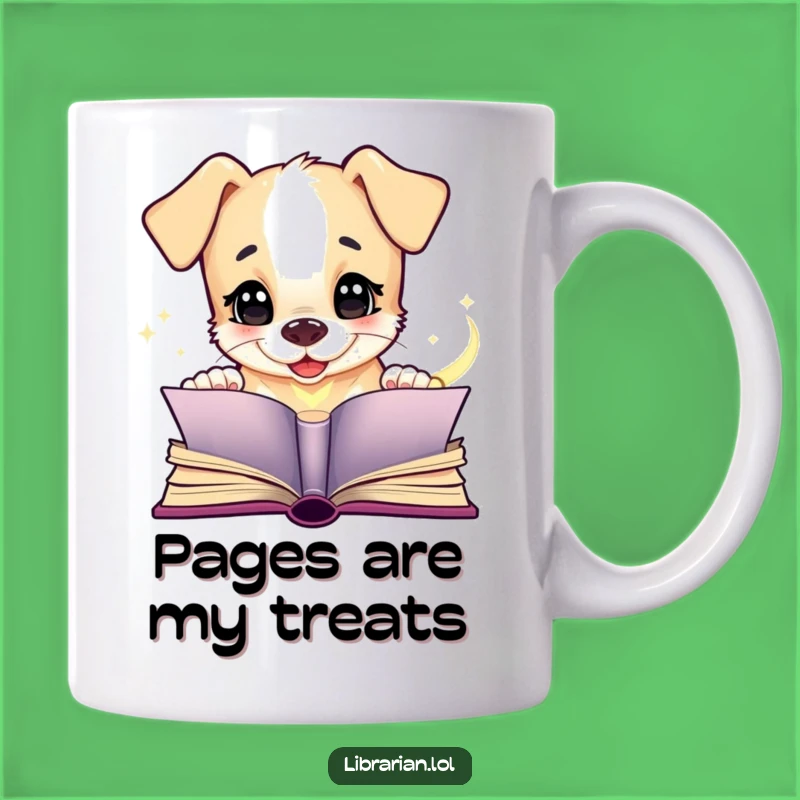 Funny Puppy Book Mug - Magical & Hilarious Gift for Book Lovers