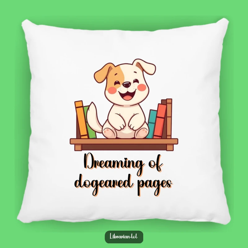 Funny Dog Bookshelf Pillow: Cozy Up with Literary Comfort