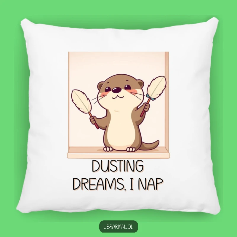 Funny Otter Pillow - Soft Cartoon Animal Dusting, Comfy & Humorous Gift