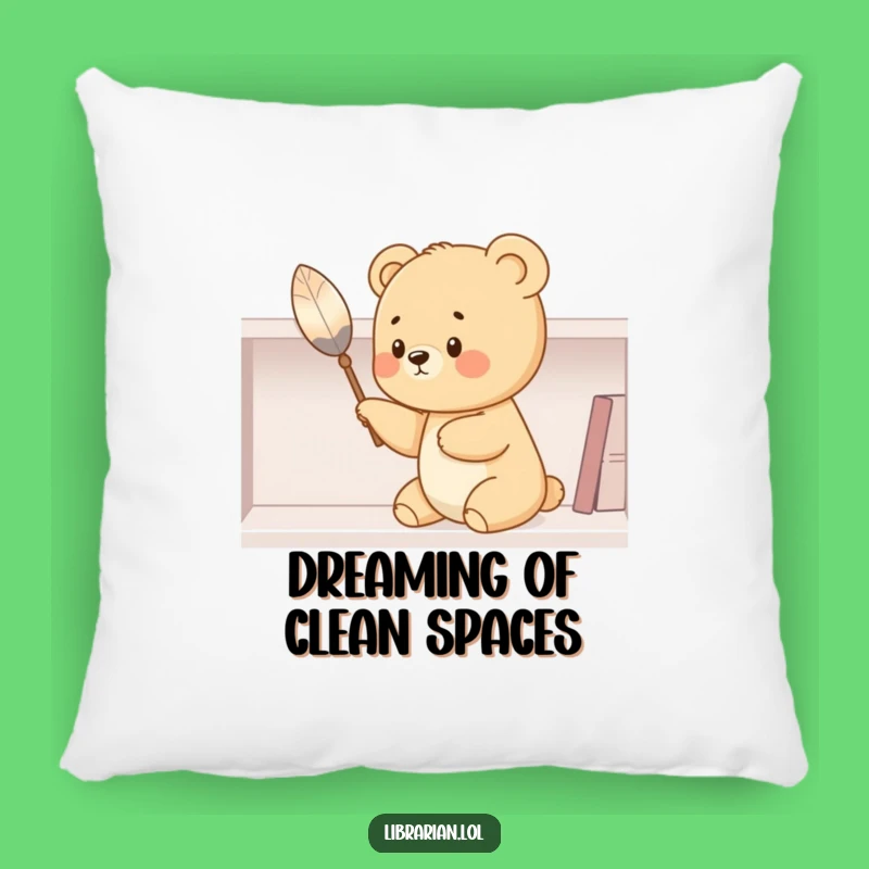 Funny Bear Cub Dusting Pillow - Cozy & Hilarious Gift for Comfort Lovers