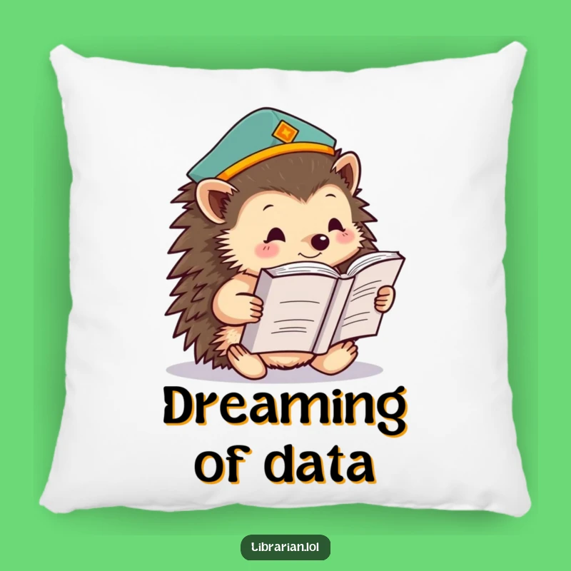 Funny Hedgehog Pillow - Cozy Comfort with a Hilarious Studious Design