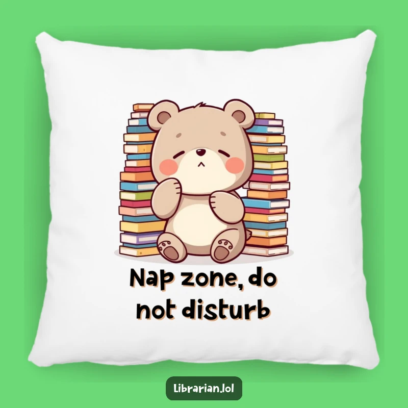 Funny Quiet Pillow: Snuggle Up with Peace & This Hilarious Bear Gift