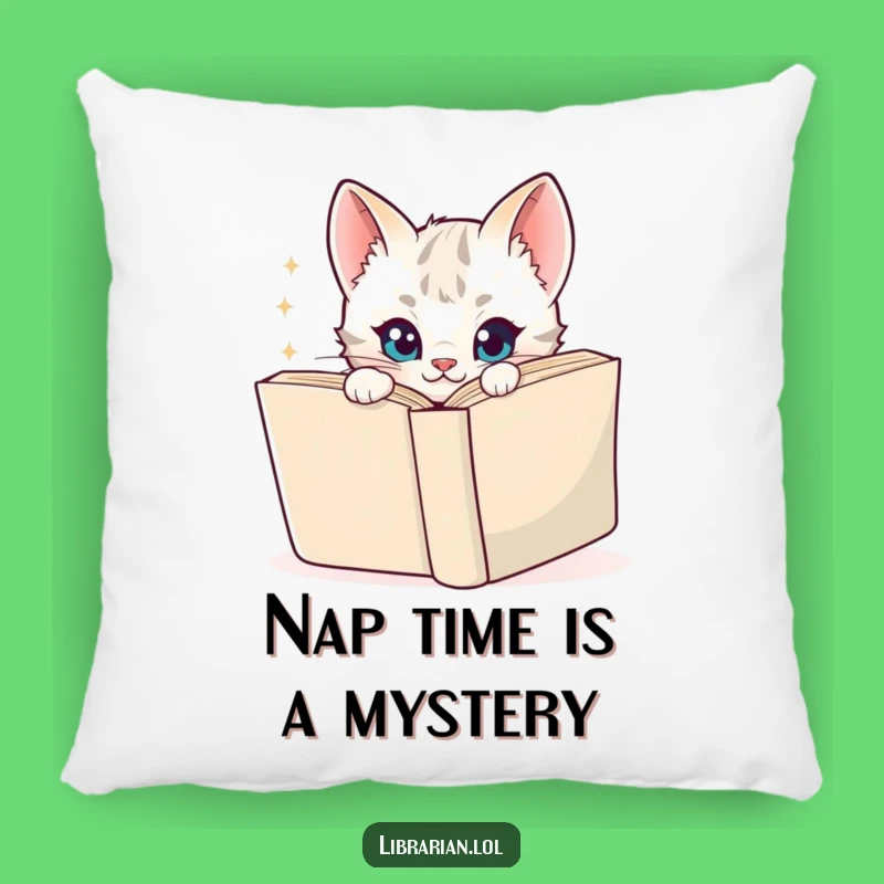 Funny Kitten Pillow - Soft Cartoon Cat Peeking, Comfy & Hilarious Gift for Book Lovers