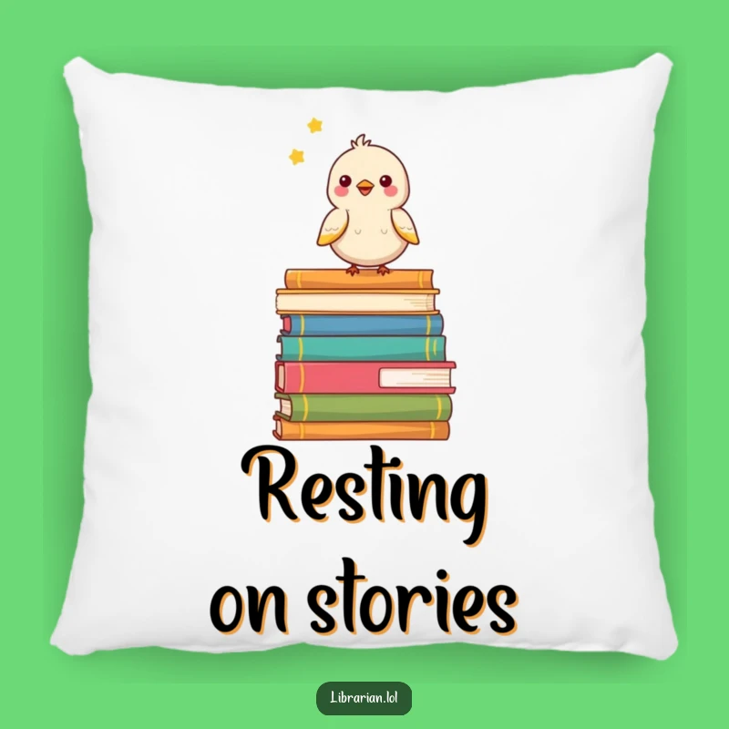 Funny Birdy Book Lover Pillow - Cozy Comfort with Cheerful Vibes