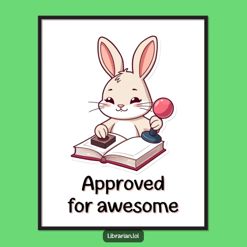 Funny Bunny Digital Art: Instant Download, Organized Wall Decor, Ideal Funny Gift