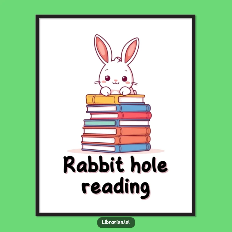 Funny Wall Art - Playful Rabbit Peek, Instant Funny Gift Download