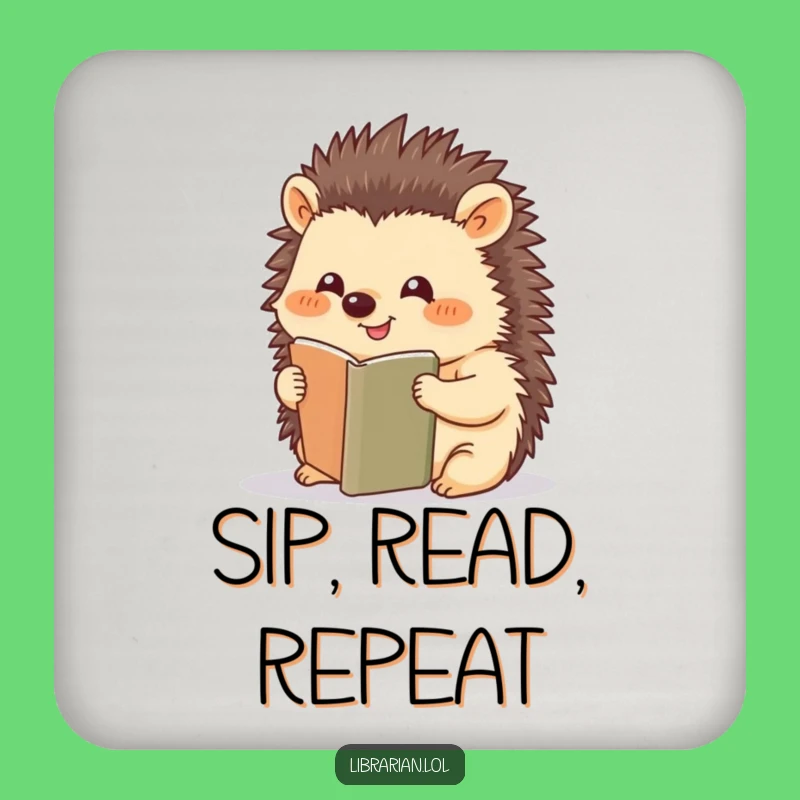 Funny Hedgehog Coaster Set - Protect Surfaces with Smile, Perfect Funny Gift