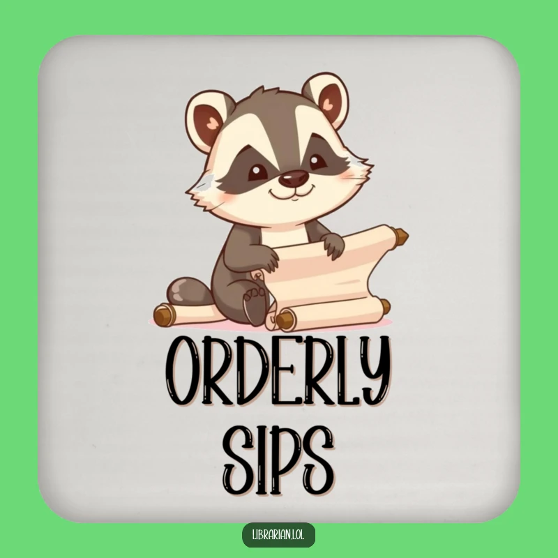 Funny Badger Organizer Coaster, Focused Surface Protection, Efficient Decor