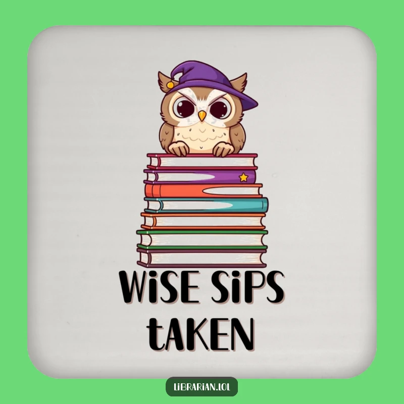 Funny Owl Professor Coasters - Set of Hilarious Protection for Surfaces