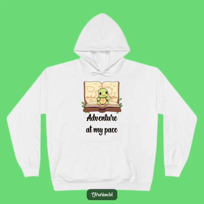Cozy Funny Turtle Story Map Hoodie: Warmth and Wise Adventures