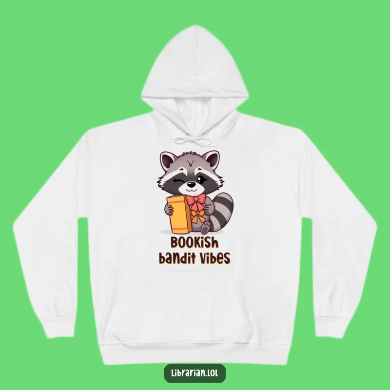 Funny Raccoon Hoodie: Book Shelving Fun - Cozy & Hilarious Literary Gift