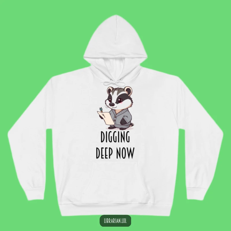 Funny Badger Scholar Hoodie: Cozy Up with this Focused Gift