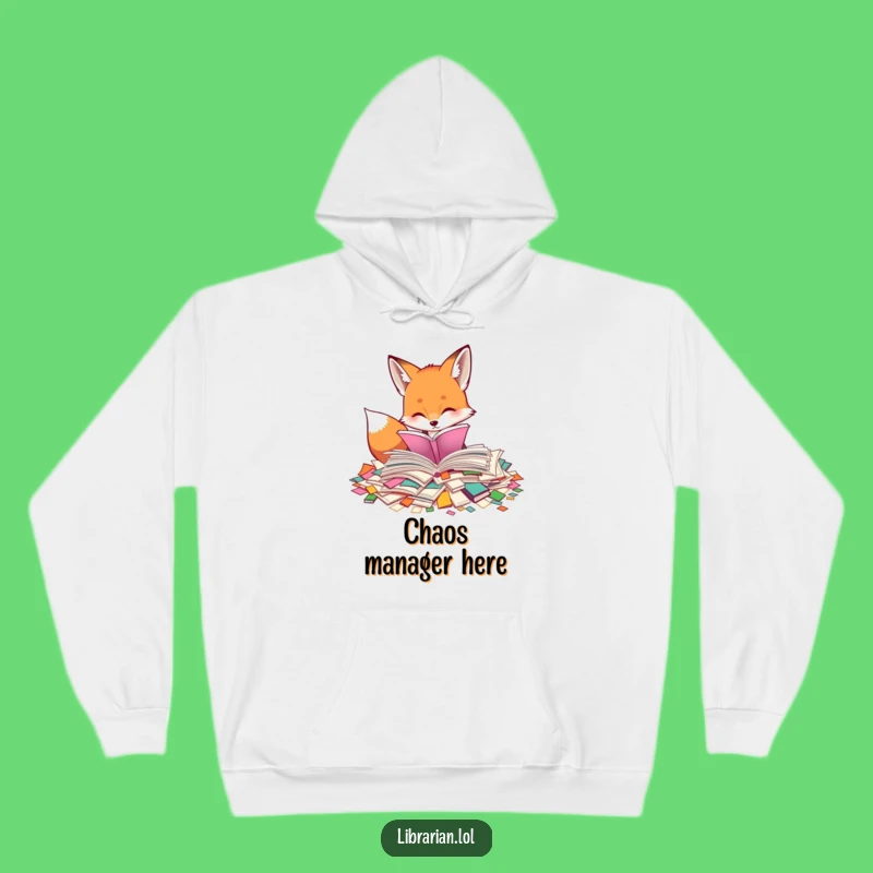 Funny Fox Reader Hoodie: Cozy Curiosity, Ultimate Funny Gift for Bookworms