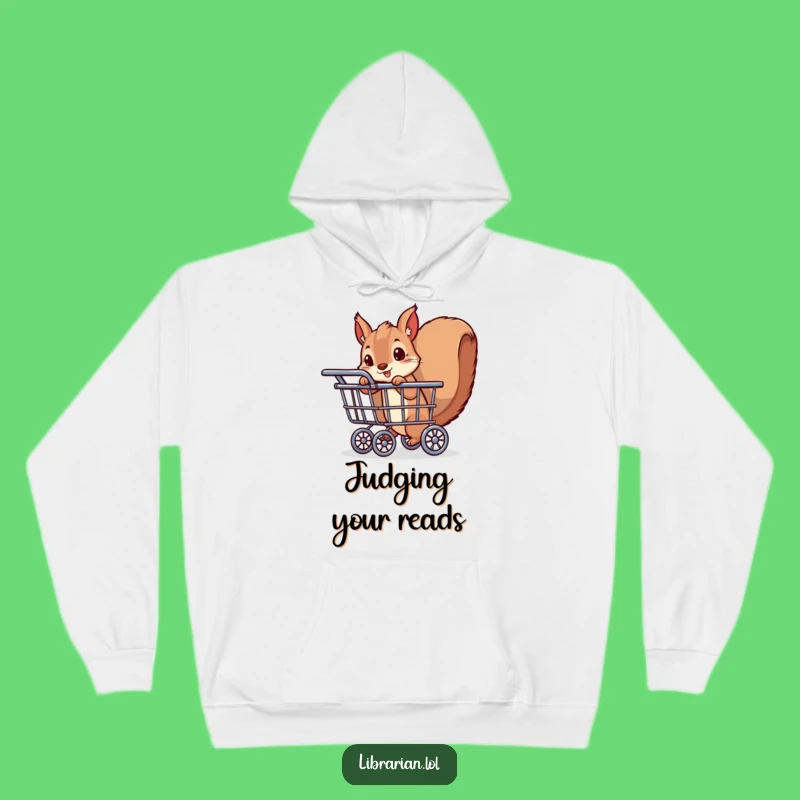 Funny Squirrel Hoodie: Cozy & Playful Bookworm Peeking, The Ultimate Funny Gift