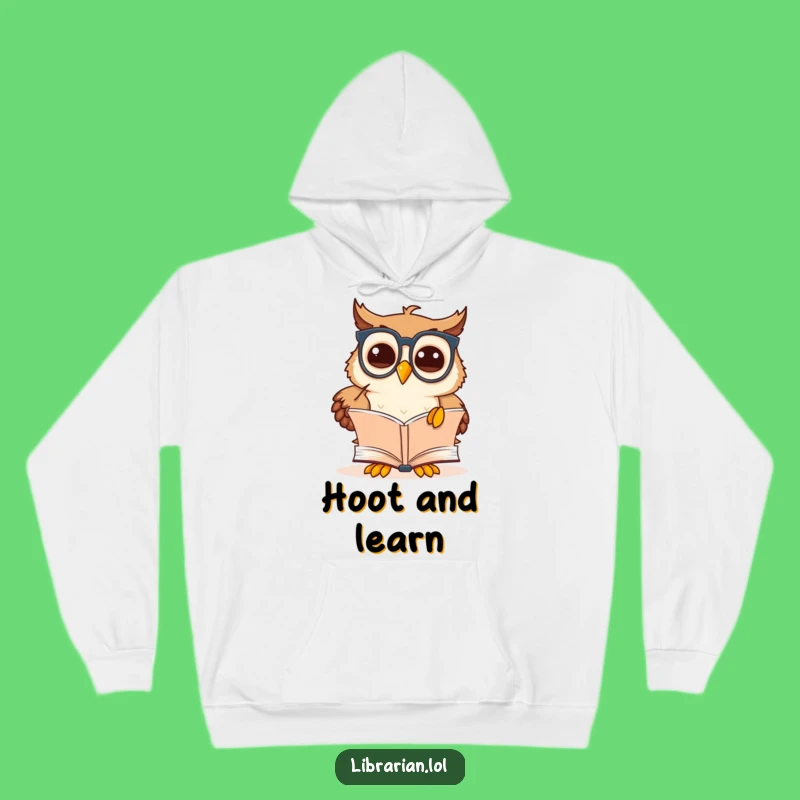 Funny Owl Scholar Hoodie: Cozy Wisdom, Intellectual Comfort