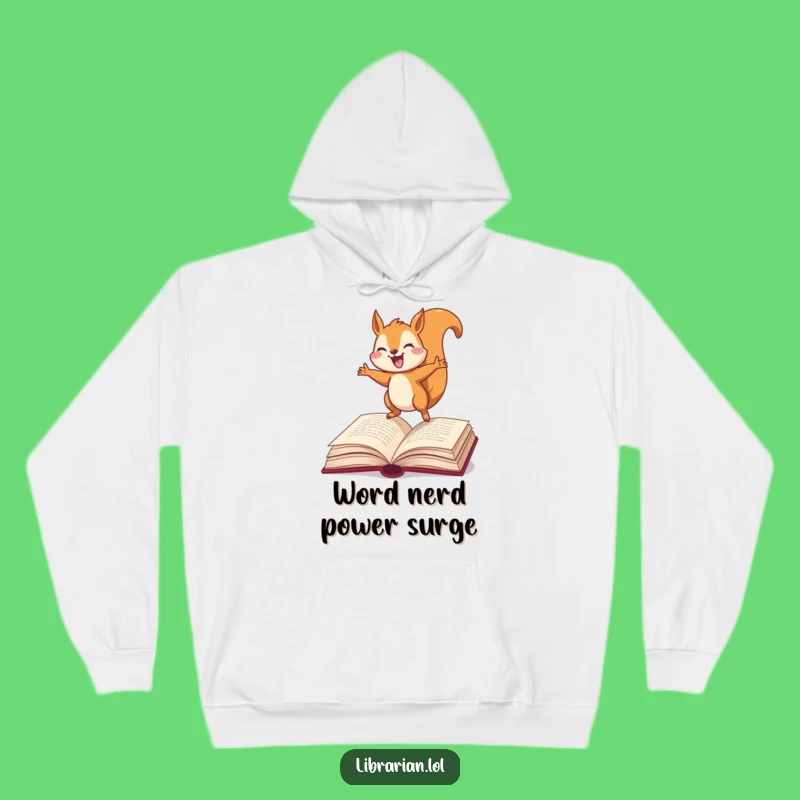 Cozy Funny Squirrel Dictionary Hoodie: Warmth and Laughter for Bookworms