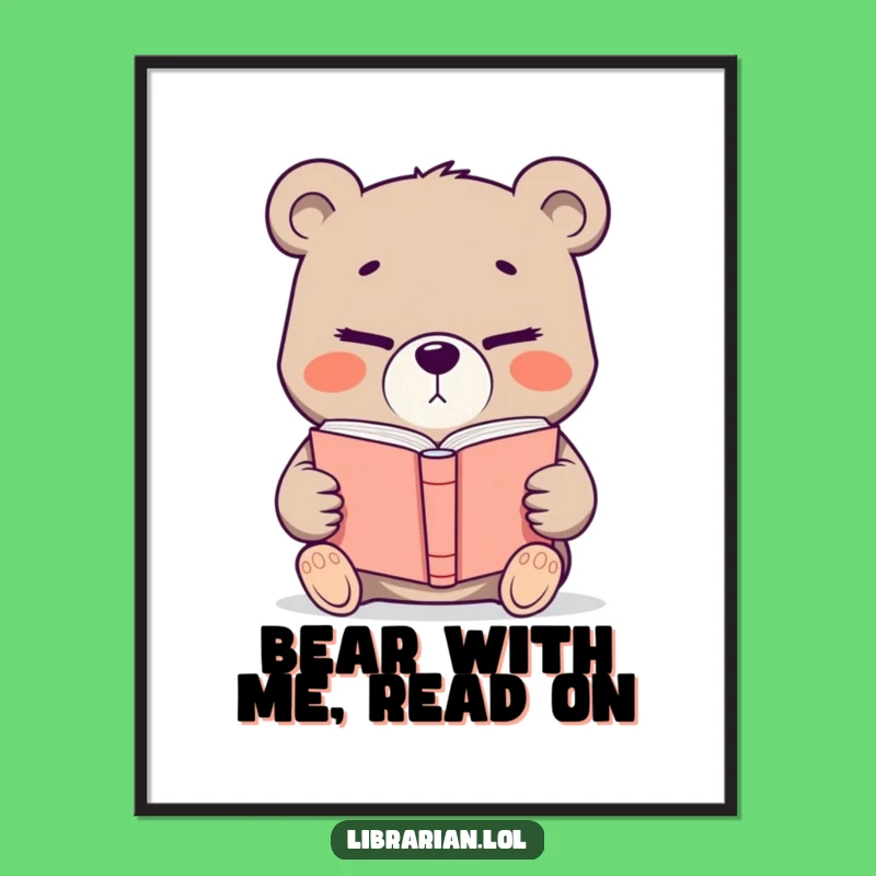 Funny Free Printable Bear Wisdom Art - Quirky Downloadable Decor