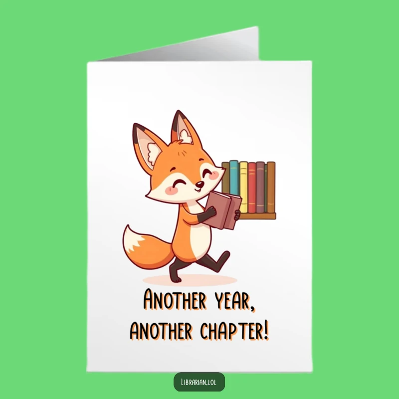Joyful Fox Birthday Card: Free Printable Downloadable Fun for Book Lovers