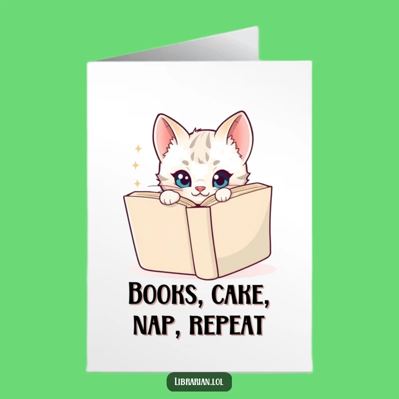 Free Printable Funny Kitten Birthday Card: Mischievous Sparkle Downloadable Gift