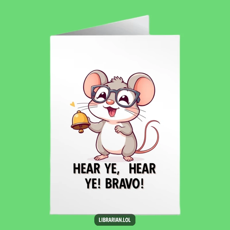 Free Printable Congratulations Card: Moused-Out Excitement, Funny Downloadable for Big Wins & Achievements