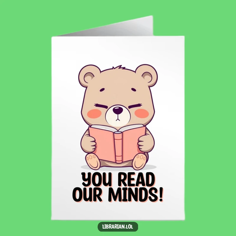 Free Printable Bear Book Congrats Card - Funny Downloadable Gift