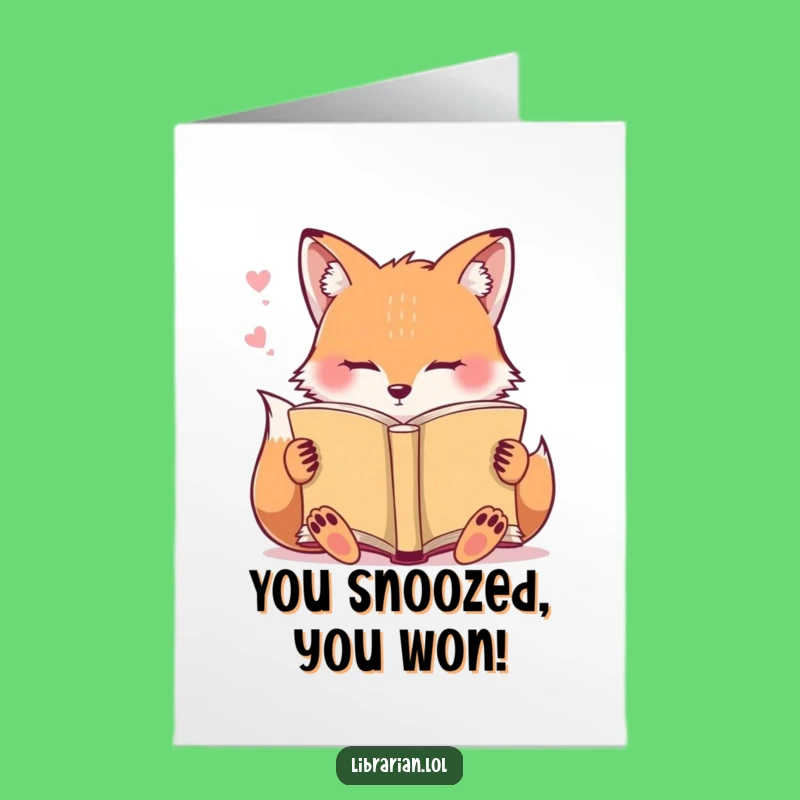 Free Printable Congrats Card: Fox's Achievement Nap! Funny Downloadable Celebration.