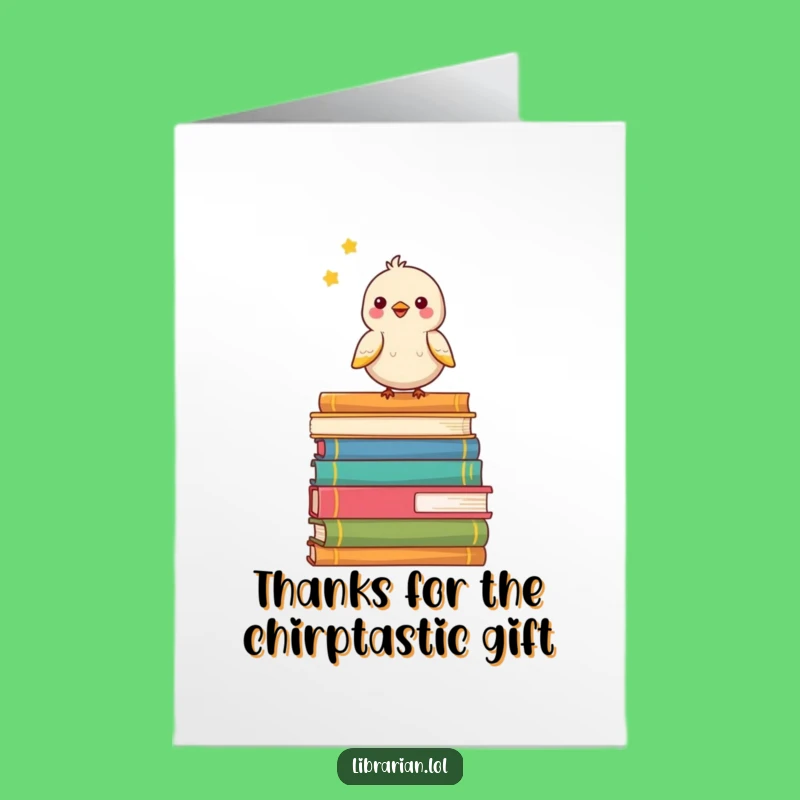 Free Printable Bird Thank You Card - Sweet Chirping Downloadable Gift