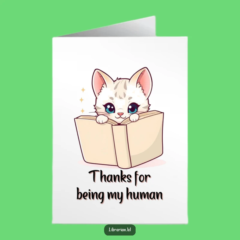 Free Printable Funny Kitten Thank You Card: Sparkle Downloadable Gift