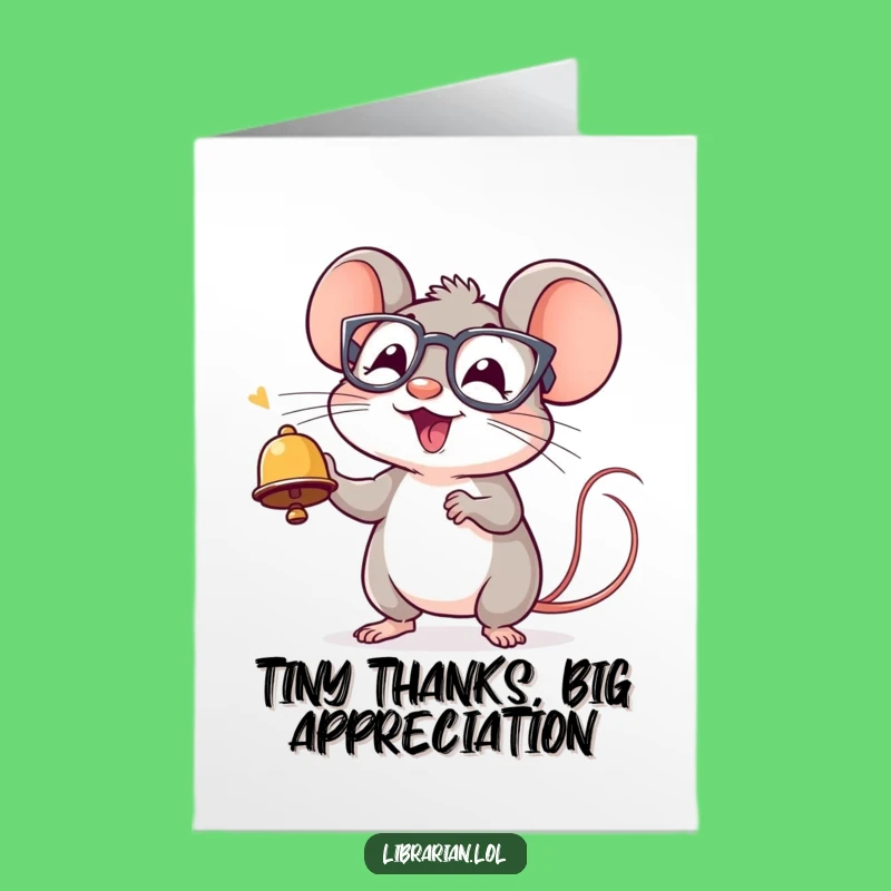 Free Printable Thank You Card: Mousing Around with Gratitude, Funny Downloadable Gift of Thanks