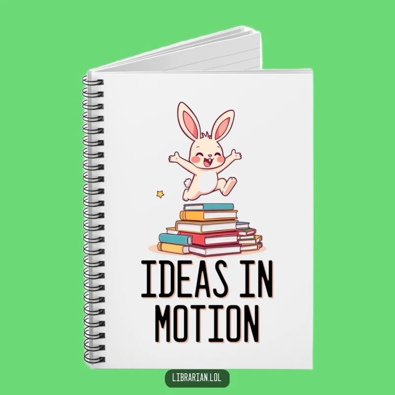 Funny Bunny Books Notebook - Jot Down Your Literary Adventures